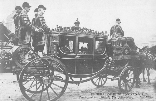Postcard royalty funeral - postcard,