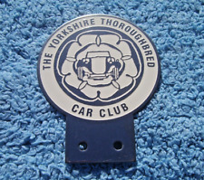 CLASSIC EAST YORKSHIRE THOROUGHBRED CAR CLUB BADGE ~ VINTAGE AUTO/MOTOR EMBLEM
