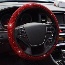 1x Red Bling Diamond Steering