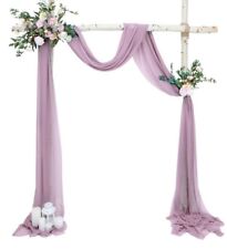 Wedding Arch Drapes Chiffon Drapery Ceremony Party Ceiling Backdrop Decoration
