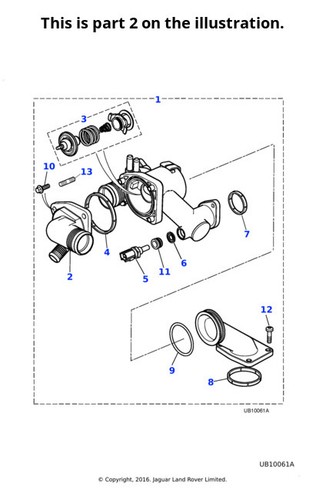Jaguar thermostat xkr s - 5.0, xkr-s