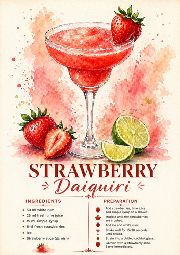 Strawberry daiquiri wall art - ,