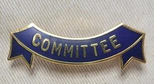 Committee Blue Enamel Pin