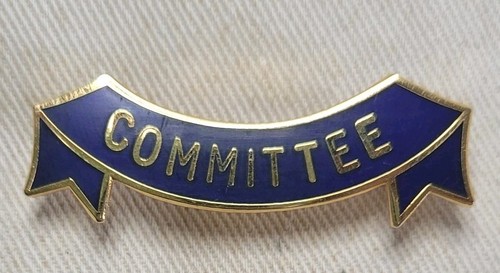 Committee blue enamel - committee,