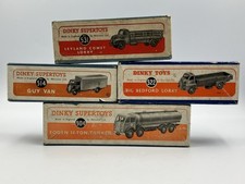 Boxed Dinky Trucks Lot inc 504 Foden Tanker 514 Guy Van 531 Leyland Comet