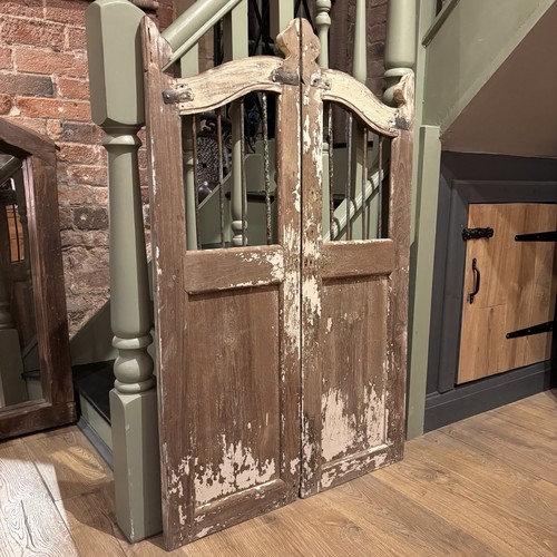 Pair vintage wooden gates - pair,
