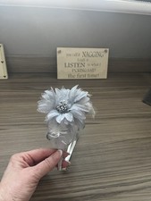 Silver Grey Fascinator with