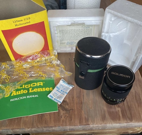 Boxed soligor auto 135mm - boxed, c/d