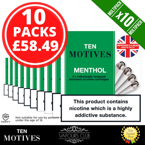 Ten motives menthol refills - ten,