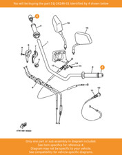 YAMAHA End, Grip, 51J-26246-01