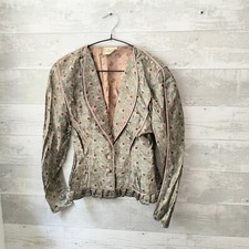 Vintage Janice Wainwright 60's Rare floral paisley tapestry blazer jacket, UK14