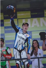 Leon Haslam Suzuki Signed Photo 12x8 2.