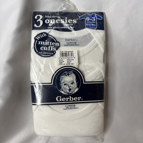Gerber long sleeve onesies - gerber,