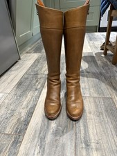 Spanish Boot Company Tan Size 6 Leather Knee High Boots l