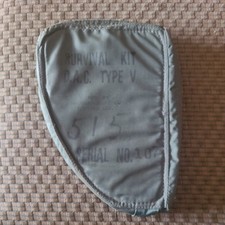 Vintage USAF survival kit type V Case,Douglas ACFT Tent DIV Vietnam War Period 