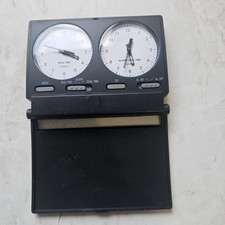 Twin-face analogue folding alarm clock Untested