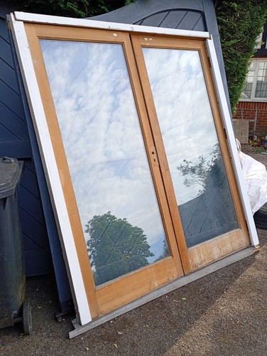 French doors frame double - in,