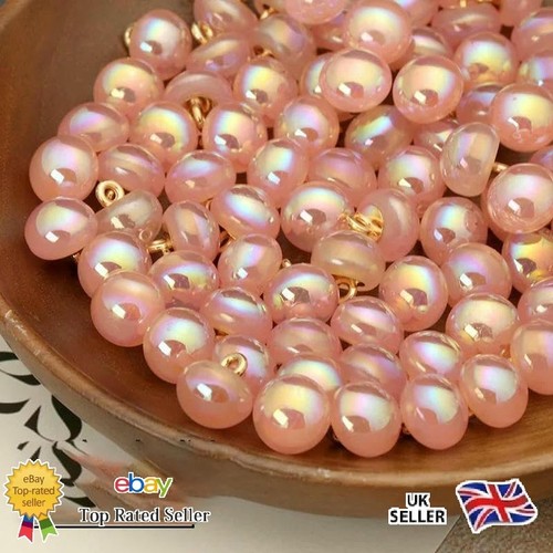 50pcs 10mm faux pearl shank - pearl,