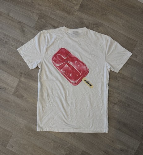 Stussy popcicle shirt - popcicle, white