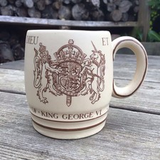 Vintage Grays Pottery Mug - 1937 Queen Elizabeth Coronation Of King George VI
