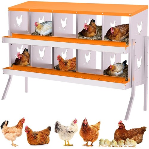 Metal chicken nesting box hens - box,
