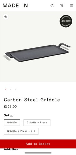 Made cookware carbon - made,