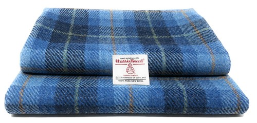Harris tweed fabric blue - harris,