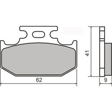 REAR BRAKE PADS YAMAHA YZ 125