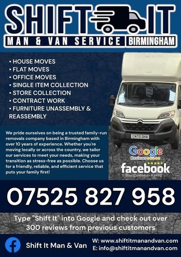 Man with luton - man, van