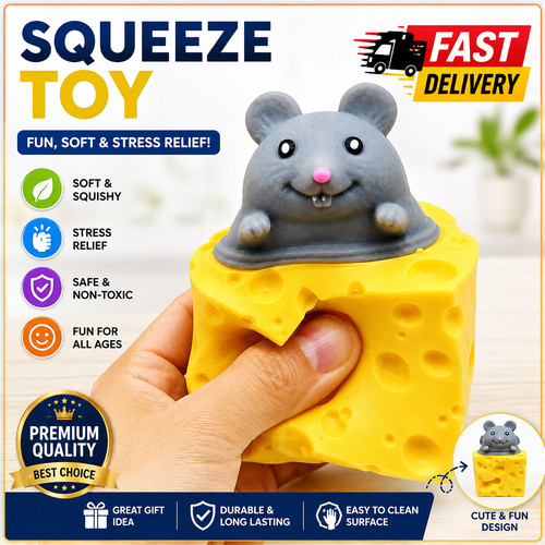 Pop mouse cheese - cheese, squishy