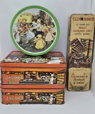 Four Vintage Advertising Tins