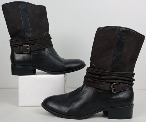 Chaps gari women black mid - chaps,