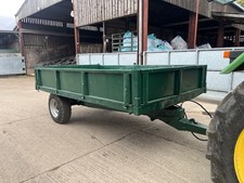 Tipping horse muck log general purpose trailer