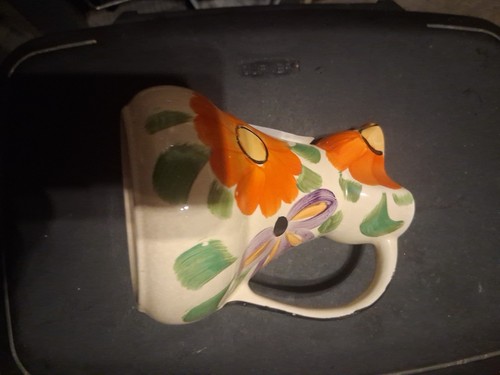 Floral jug handpainted 15cm - jug,