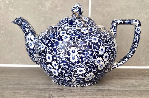 Vintage burleigh calico blue - vintage,