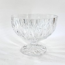 LARGE PRESSED GLASS FOOTED