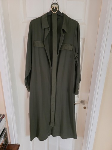 Dark green shirtwaister - shirtwaister, dress