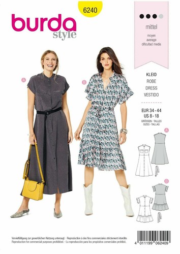 Burda sewing pattern - pattern, 6240