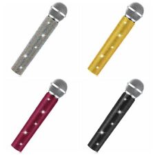 Sparkly Bling Rhinestones Wireless Mic Handle Cover Microphone Decorative Sleeve