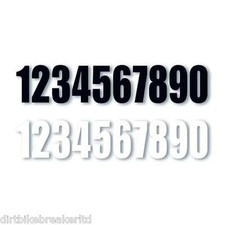 Motorcycle Bike Motocross MX Enduro Quad Trials Kart Race Number Sticker Decal
