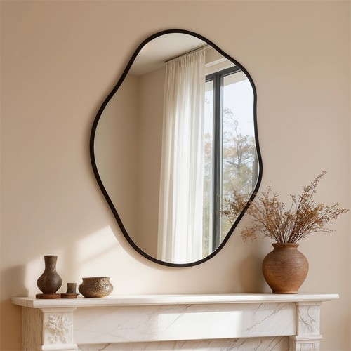 Black frame irregular - black, wall