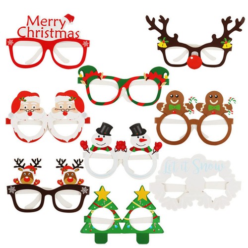 9pcs christmas glasses - christmas,