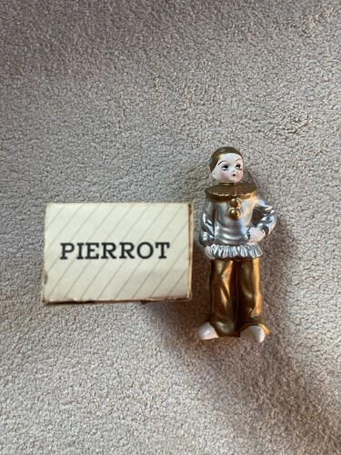 Vintage ceramic clown figure - ceramic,