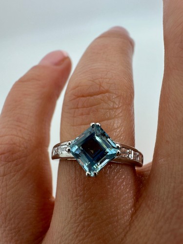 Platinum asscher cut - platinum,