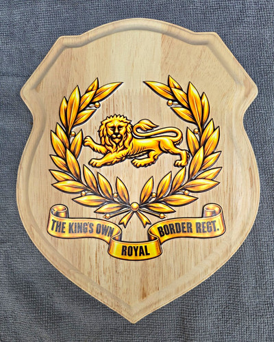 Wooden shield wall plaque - wall,
