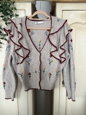 Zara Size L 14 Beige Floral