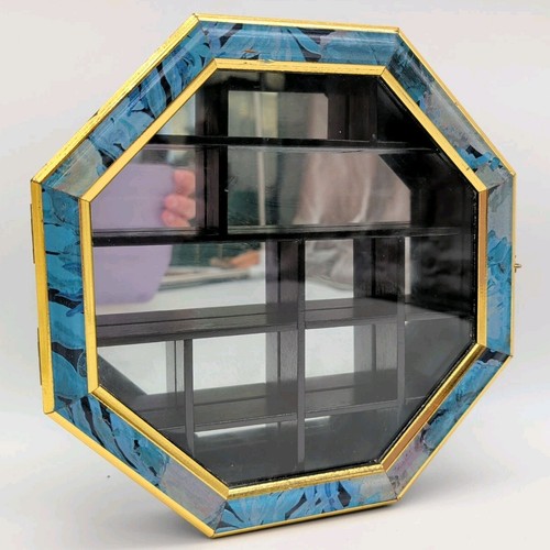 Octagon mirrored curio cabinet - octagon,
