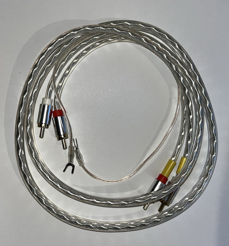 Tonearm cable with gold - with,