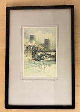 Vintage Framed Print Durham