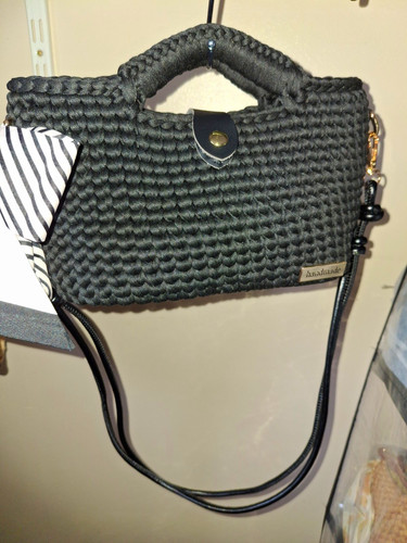 Handmade black crocheted - handmade,